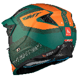 Casca MT Streetfighter SV S Totem C6 verde mat (ochelari soare integrati) - masca (protectie) barbie si cozoroc detasabile - omo