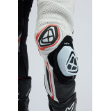 Costum (combinezon) motociclete barbati piele Ixon vara model Demonio culoare: negru/alb/rosu