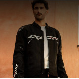 Geaca (jacheta) motociclete barbati Racing/Roadster Ixon All season model Meteor 31 MS culoare: negru/alb (concept 3 in 1)