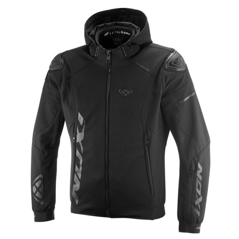 Geaca (jacheta) motociclete barbati Racing/Roadster Ixon vara model Pulsion Air MS culoare: negru