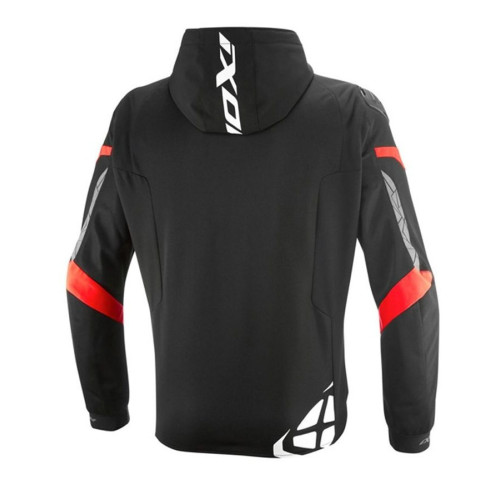 Geaca (jacheta) motociclete barbati Racing/Roadster Ixon vara model Pulsion Air MS culoare: negru/alb/rosu 2