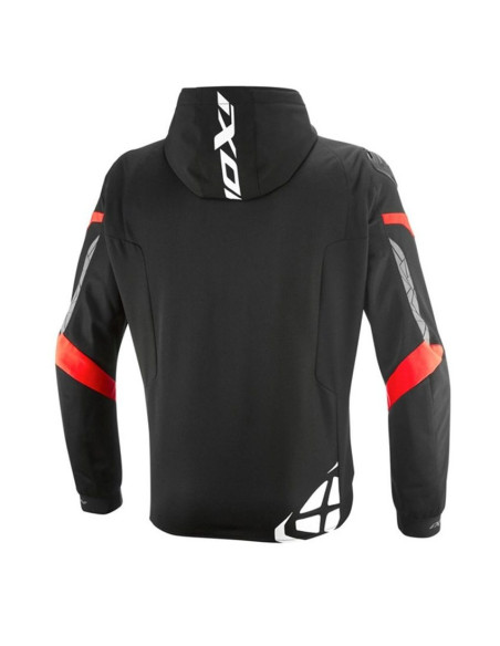 Geaca (jacheta) motociclete barbati Racing/Roadster Ixon vara model Pulsion Air MS culoare: negru/alb/rosu