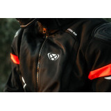 Geaca (jacheta) motociclete barbati Racing/Roadster Ixon vara model Pulsion Air MS culoare: negru/alb/rosu