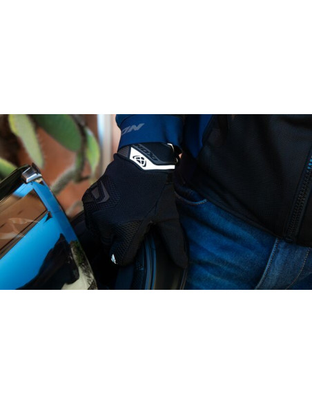 Geaca (jacheta) motociclete barbati Racing/Roadster Ixon vara model Pulsion Air MS culoare: negru/navy (albastru)/alb