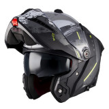 Casca modulabila (flip-up) Axxis GhostFighter SV D29 B2 gri mat (ochelari soare integrati) Pinlock Ready – tip viziera: MT-V-36
