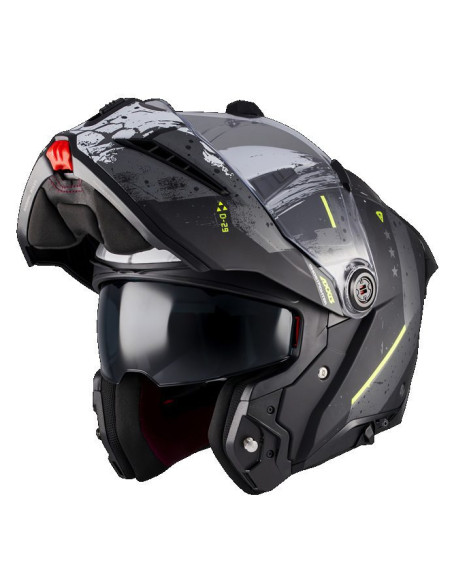 Casca modulabila (flip-up) Axxis GhostFighter SV D29 B2 gri mat (ochelari soare integrati) Pinlock Ready – tip viziera: MT-V-36
