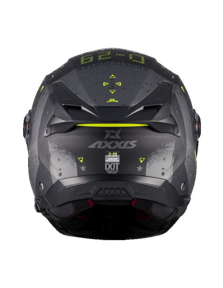Casca modulabila (flip-up) Axxis GhostFighter SV D29 B2 gri mat (ochelari soare integrati) Pinlock Ready – tip viziera: MT-V-36