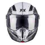 Casca modulabila (flip-up) Axxis GhostFighter SV D29 B2 gri mat (ochelari soare integrati) Pinlock Ready – tip viziera: MT-V-36