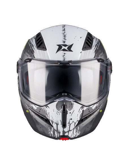Casca modulabila (flip-up) Axxis GhostFighter SV D29 B2 gri mat (ochelari soare integrati) Pinlock Ready – tip viziera: MT-V-36