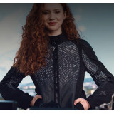 Geaca (jacheta) motociclete femei Roadster/Urban Ixon All season model Artemis LS culoare: negru/alb (concept 3 in 1)