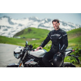 Geaca (jacheta) motociclete barbati Racing/Roadster Ixon vara model Striker 2 AIR WP MS culoare: negru/alb