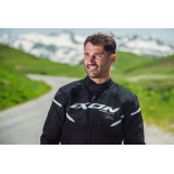 Geaca (jacheta) motociclete barbati Racing/Roadster Ixon vara model Striker 2 AIR WP MS culoare: negru/alb