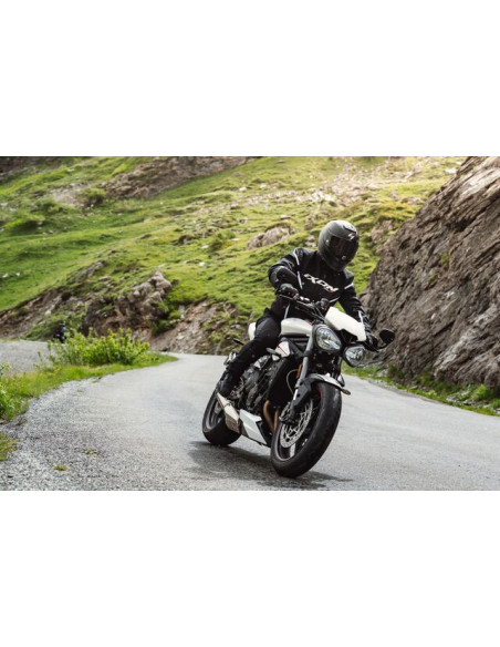 Geaca (jacheta) motociclete barbati Racing/Roadster Ixon vara model Striker 2 AIR WP MS culoare: negru/alb