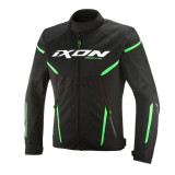 Geaca (jacheta) motociclete barbati Racing/Roadster Ixon vara model Striker 2 AIR WP MS culoare: negru/verde