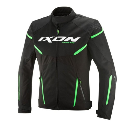 Geaca (jacheta) motociclete barbati Racing/Roadster Ixon vara model Striker 2 AIR WP MS culoare: negru/verde