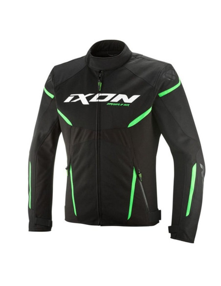 Geaca (jacheta) motociclete barbati Racing/Roadster Ixon vara model Striker 2 AIR WP MS culoare: negru/verde