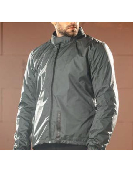 Geaca (jacheta) motociclete barbati Roadster Ixon vara model Ostro MS culoare: negru/rosu