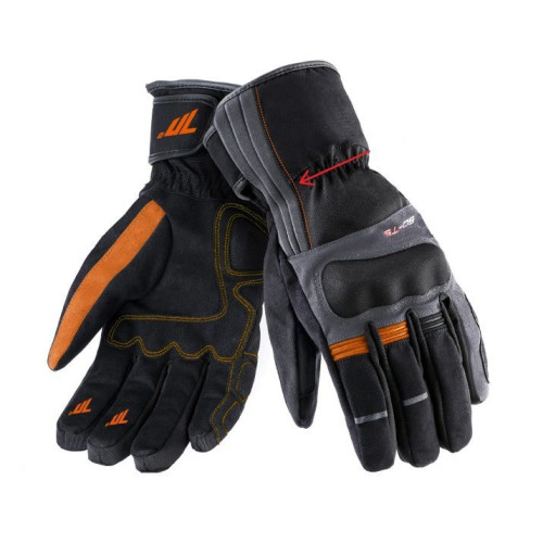 Manusi barbati Touring iarna Seventy model SD-T5 negru/gri/portocaliu – WinterTex