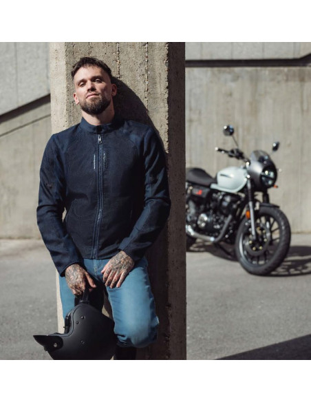 Geaca (jacheta) motociclete barbati Urban/Roadster Ixon vara model Shadow MS culoare: negru