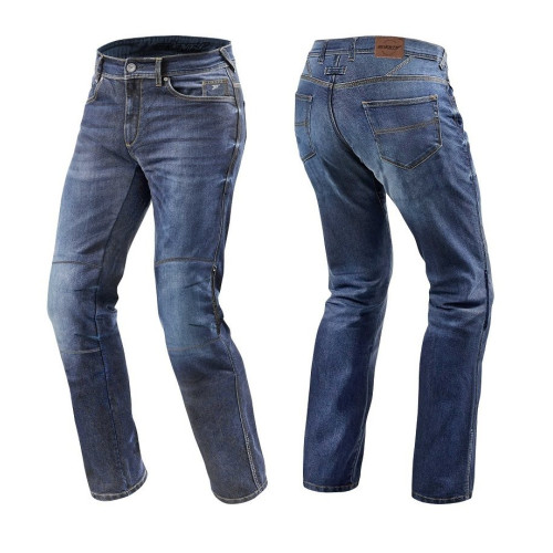 Blugi (jeans) moto barbati Seventy model SD-PJ2 tip Regular fit culoare: albastru (cu insertii Aramid Kevlar)