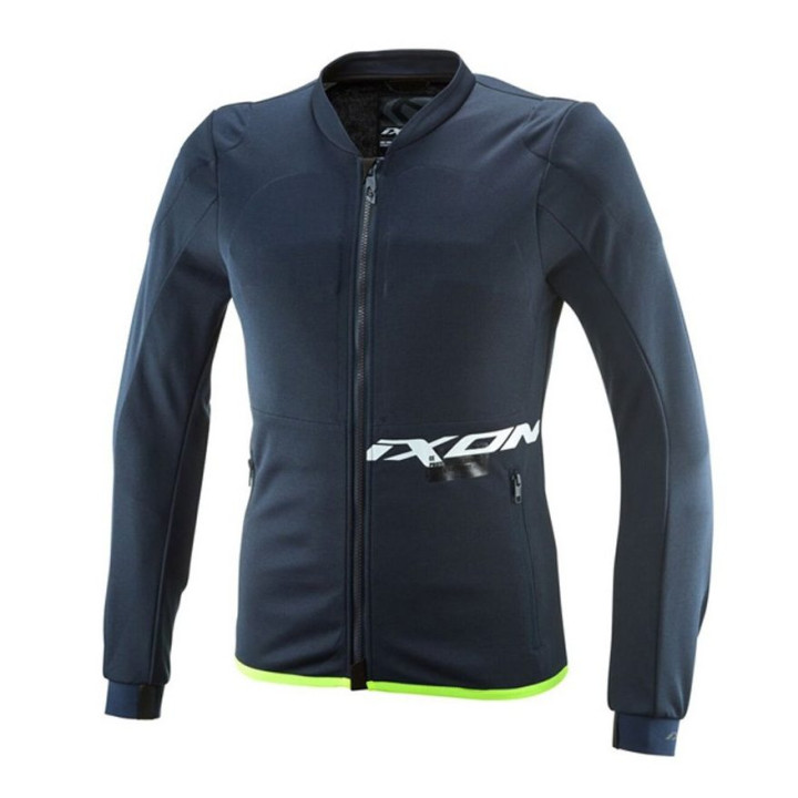 Geaca (jacheta) tip armura motociclete barbati Racing/Roadster Ixon vara model Arma MS culoare: navy (albastru)/alb/galben (geac
