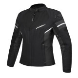 Geaca (jacheta) motociclete femei Racing/Roadster Ixon All season model Ilana Evo LS culoare: negru/antracit/argintiu