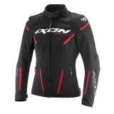 Geaca (jacheta) motociclete femei Racing/Roadster Ixon vara model Striker 2 AIR WP LS culoare: negru/rosu