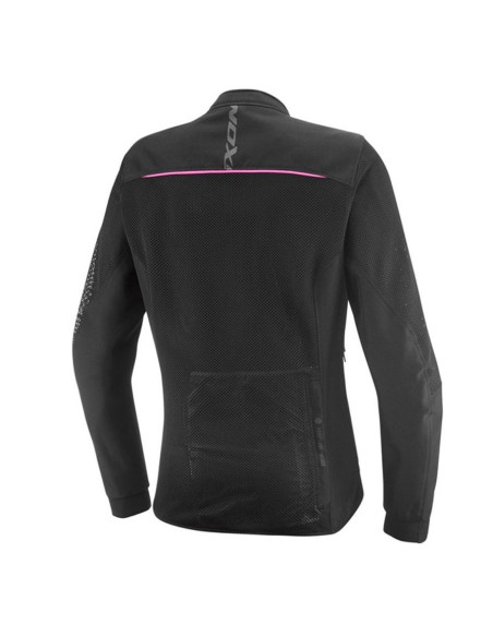 Geaca (jacheta) motociclete femei Roadster Ixon vara model Ostro LS culoare: negru/roz