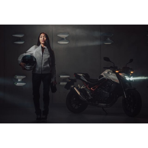 Geaca (jacheta) motociclete femei Urban/Roadster Ixon vara model Shadow LS culoare: greige (gri) 2