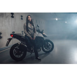 Geaca (jacheta) motociclete femei Urban/Roadster Ixon vara model Shadow LS culoare: greige (gri)