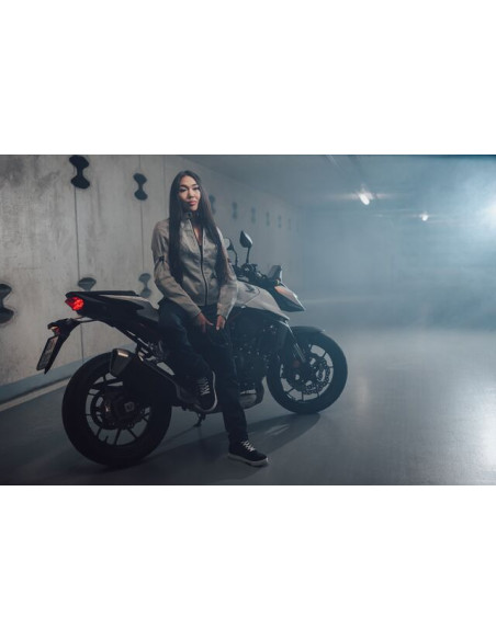Geaca (jacheta) motociclete femei Urban/Roadster Ixon vara model Shadow LS culoare: greige (gri)