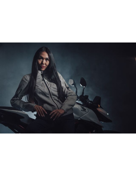 Geaca (jacheta) motociclete femei Urban/Roadster Ixon vara model Shadow LS culoare: greige (gri)
