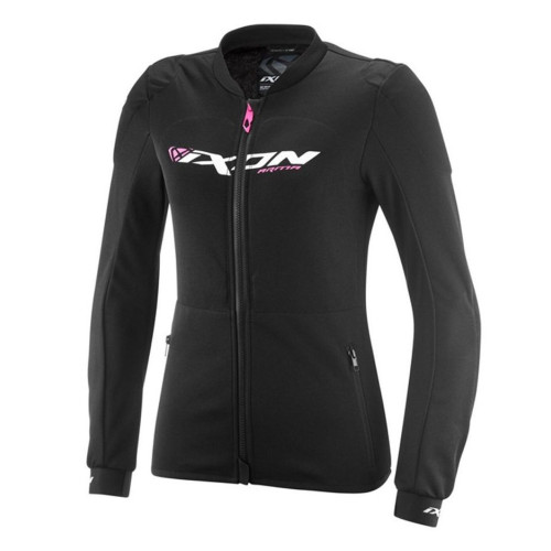 Geaca (jacheta) tip armura motociclete femei Racing/Roadster Ixon vara model Arma LS culoare: negru/alb/roz (geaca tip armura)