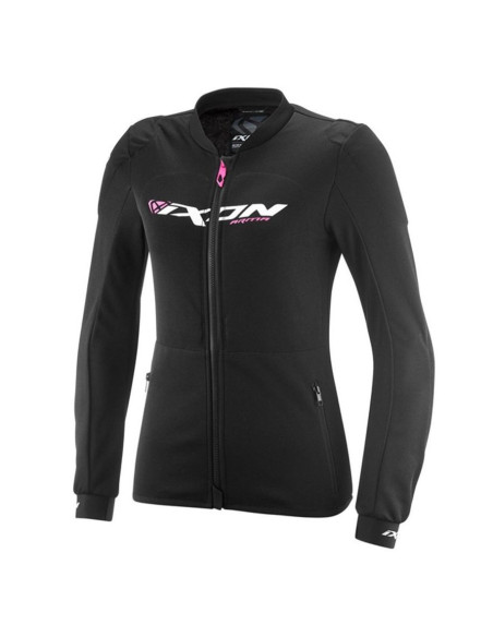 Geaca (jacheta) tip armura motociclete femei Racing/Roadster Ixon vara model Arma LS culoare: negru/alb/roz (geaca tip armura)