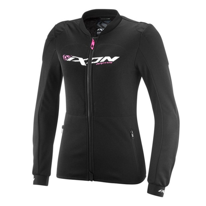 Geaca (jacheta) tip armura motociclete femei Racing/Roadster Ixon vara model Arma LS culoare: negru/alb/roz (geaca tip armura)