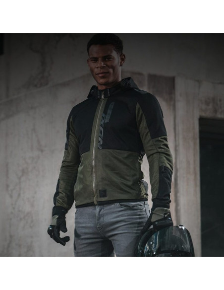 Geaca (jacheta) motociclete barbati Urban Ixon vara model Park Air MS culoare: khaki/negru