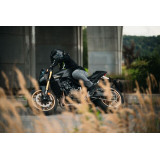 Geaca (hanorac tip hoodie) motociclete barbati Urban Ixon vara model Touchdown Ultra MS culoare: negru/alb/galben