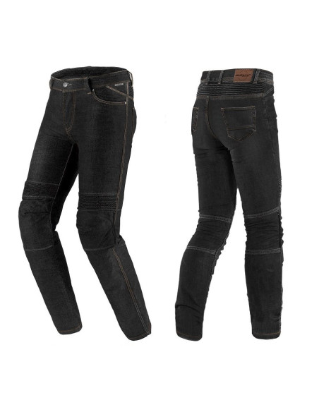 Blugi (jeans) moto femei Seventy model SD-PJ8 tip Slim fit culoare: negru (cu insertii Aramid Kevlar)