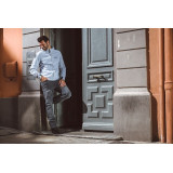 Blugi (jeans) moto barbati Ixon model Tony culoare: gri (Cordura® Denim) - clasa AA