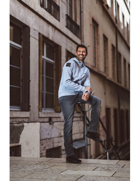 Blugi (jeans) moto barbati Ixon model Tony culoare: gri (Cordura® Denim) - clasa AA