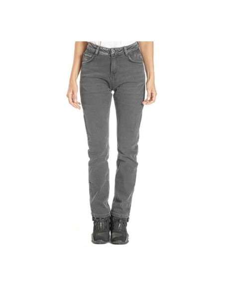 Blugi (jeans) moto femei Ixon model Dany LS culoare: negru (washed black) (Cordura® Denim) - Regular - clasa AA