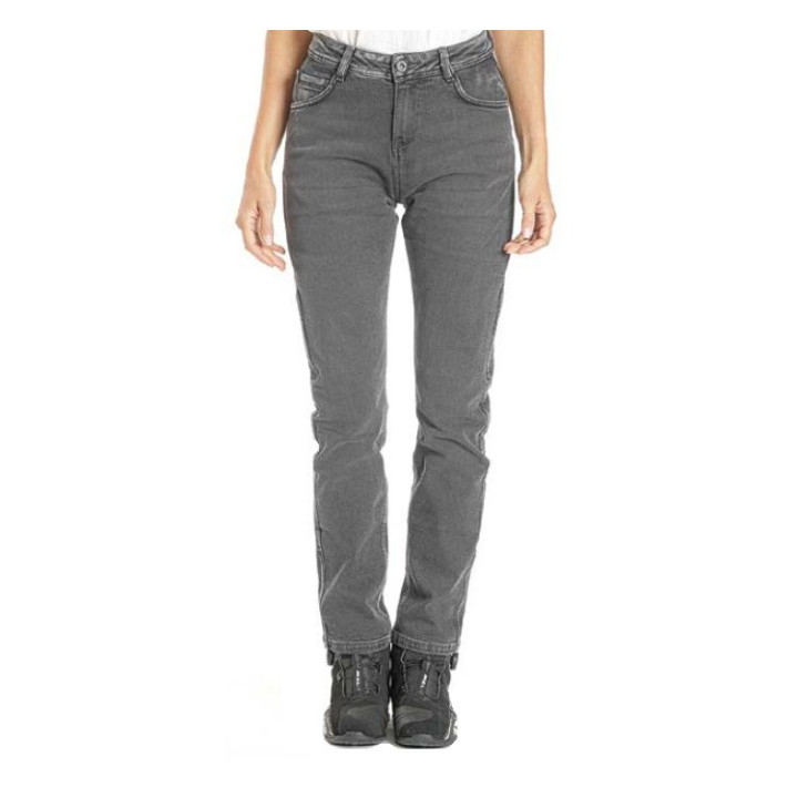 Blugi (jeans) moto femei Ixon model Dany LS culoare: negru (washed black) (Cordura® Denim) - Regular - clasa AA
