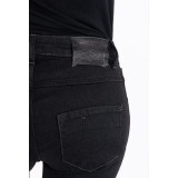 Blugi (jeans) moto femei Ixon model Billie LS culoare: negru (Cordura® Denim) - Slim Fit - clasa AA