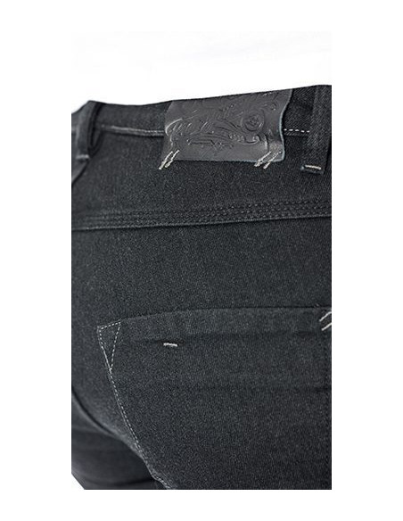 Blugi (jeans) moto femei Ixon model Billie LS culoare: negru (Cordura® Denim) - Slim Fit - clasa AA