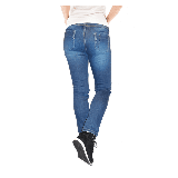 Blugi (jeans) moto femei Ixon model Billie LS culoare: albastru (stonewash) (Cordura® Denim) - Slim Fit - clasa AA