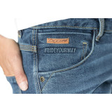 Blugi (jeans) moto femei Ixon model Billie LS culoare: albastru (stonewash) (Cordura® Denim) - Slim Fit - clasa AA
