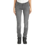 Blugi (jeans) moto femei Ixon model Billie LS culoare: gri (washed grey) (Cordura® Denim) - Slim Fit - clasa AA