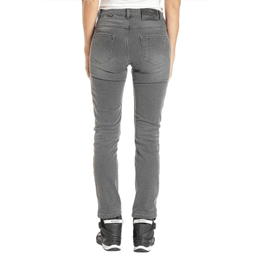 Blugi (jeans) moto femei Ixon model Billie LS culoare: gri (washed grey) (Cordura® Denim) - Slim Fit - clasa AA 2