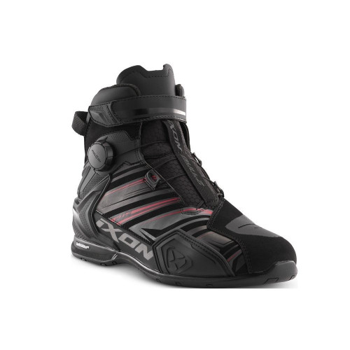 Ghete moto Roadster barbati All Season Ixon model Bull 2 WP ULTRA MS culoare: negru/antracit/rosu (100% waterproof) 2