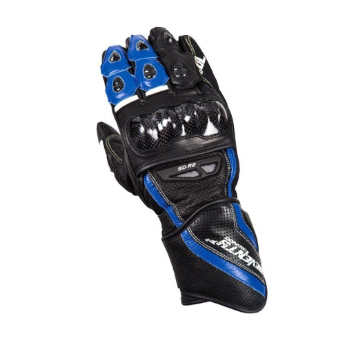 Manusi barbati racing vara Seventy model SD-R2 negru/albastru 2